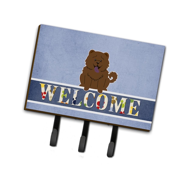 Carolines Treasures Chow Chow Chocolate Welcome Leash or Key Holder BB5722TH68 - main